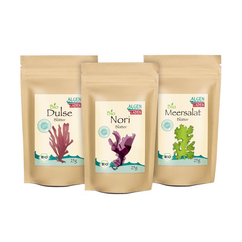 Nori Dulse Meersalat Set BIO 3 x 25g Algenladen